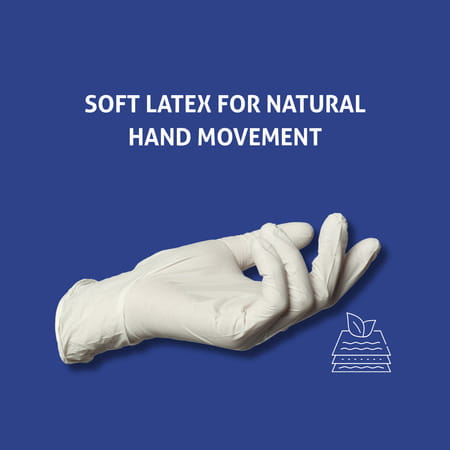 Slaney Slanex Latex Examination Gloves - Large Size