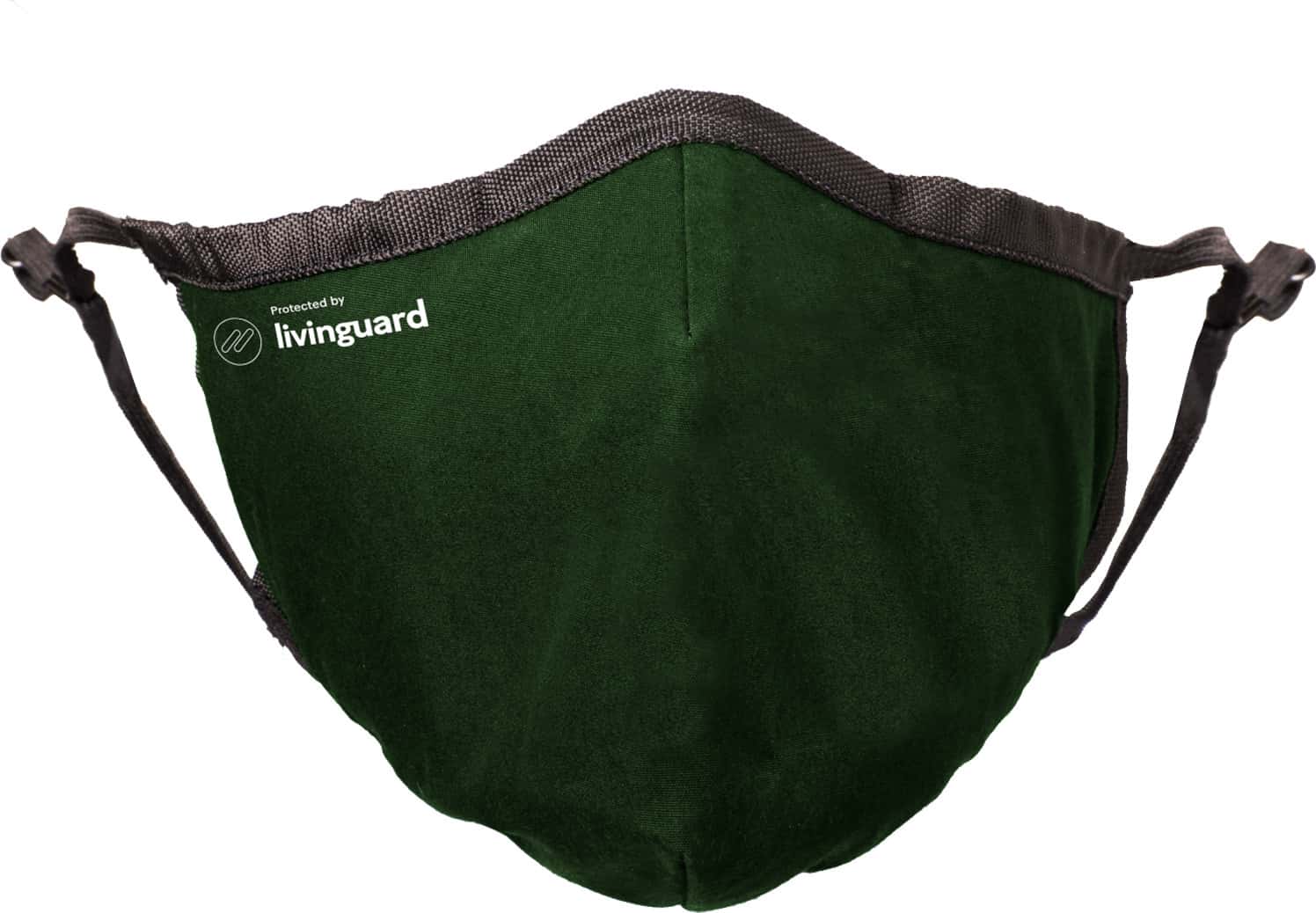 Livinguard Street Mask | 2 Layers |Washable & Reusable | Cotton Face Mask | Medium - Olive