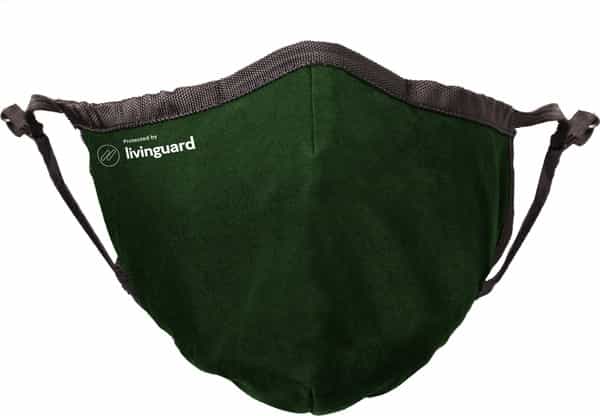 Livinguard Street Mask | 2 Layers |Washable & Reusable | Cotton Face Mask | Medium - Olive