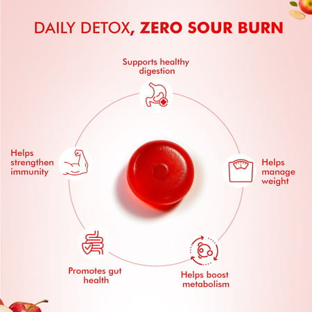 Dr. Morepen Apple Cider Vinegar Gummies With Pomegranate Beetroot Extracts 30 Gummies