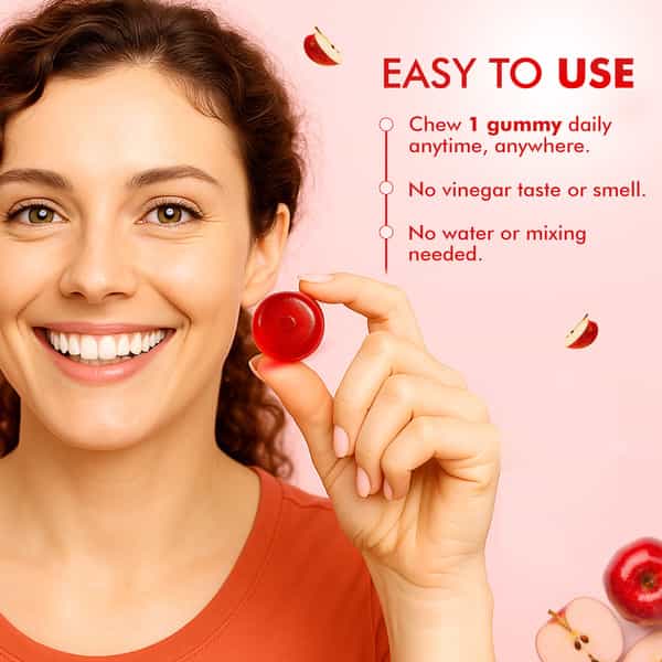 Dr. Morepen Apple Cider Vinegar Gummies With Pomegranate Beetroot Extracts 30 Gummies