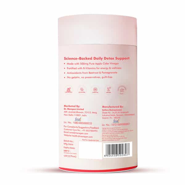 Dr. Morepen Apple Cider Vinegar Gummies With Pomegranate Beetroot Extracts 30 Gummies