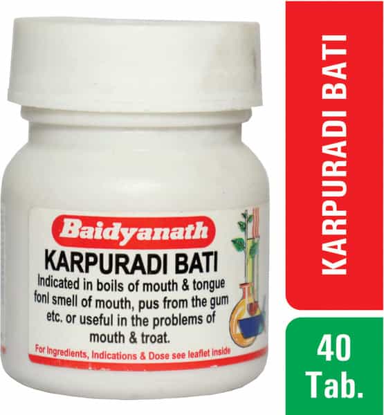 Baidyanath Asli Ayurved Karpuradi Bati 40 Tablets (Pack Of 2)