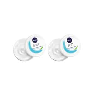Nivea Set Of 2 Soft Light Moisturizing Non-sticky Cream With Vitamin E - 300 Ml Each