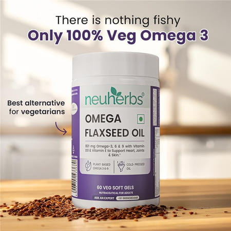 Neuherbs Omega Flaxseed Oil 60 Capsules