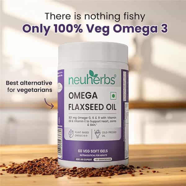 Neuherbs Omega Flaxseed Oil 60 Capsules