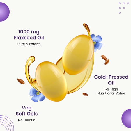 Neuherbs Omega Flaxseed Oil 60 Capsules