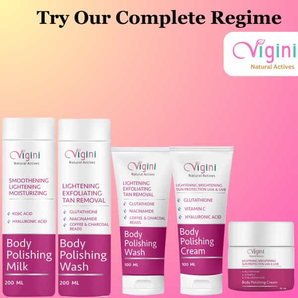 Vigini Skin Lightening Brightening Body Whitening Underarm Tan Pigmentation Removal Kojic Acid Cream