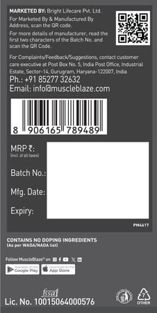 Muscleblaze Biozyme Performance Whey Protein | Naturally Sweetened | Chocolate (1Kg) | 25G Protein