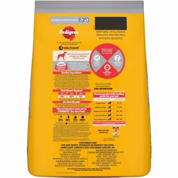 Pedigree Adult Dry Dog Food | Chicken | Egg & Rice | 20 Kg | Contains 37 Essential Nutrients