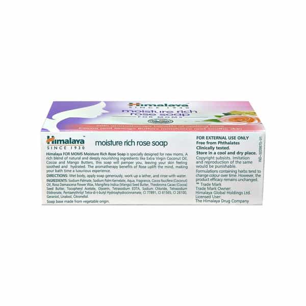 Himalaya Moisture Rich Rose Soap | For Moms | 75 Gm