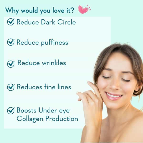 Wishcare Collagen Boosting Under Eye Cream For Dark Circle- Coffee & Almond (30Ml)