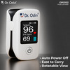 Dr. Odin Opo102 Fingertip Pulse Oximeter With Oled Display And Adjustable Brightness (White)