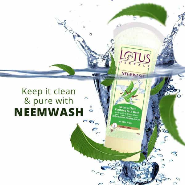 Lotus Herbals Neemwash Neem & Clove Ultra Purifying Face Wash 80G (Pack Of 2)