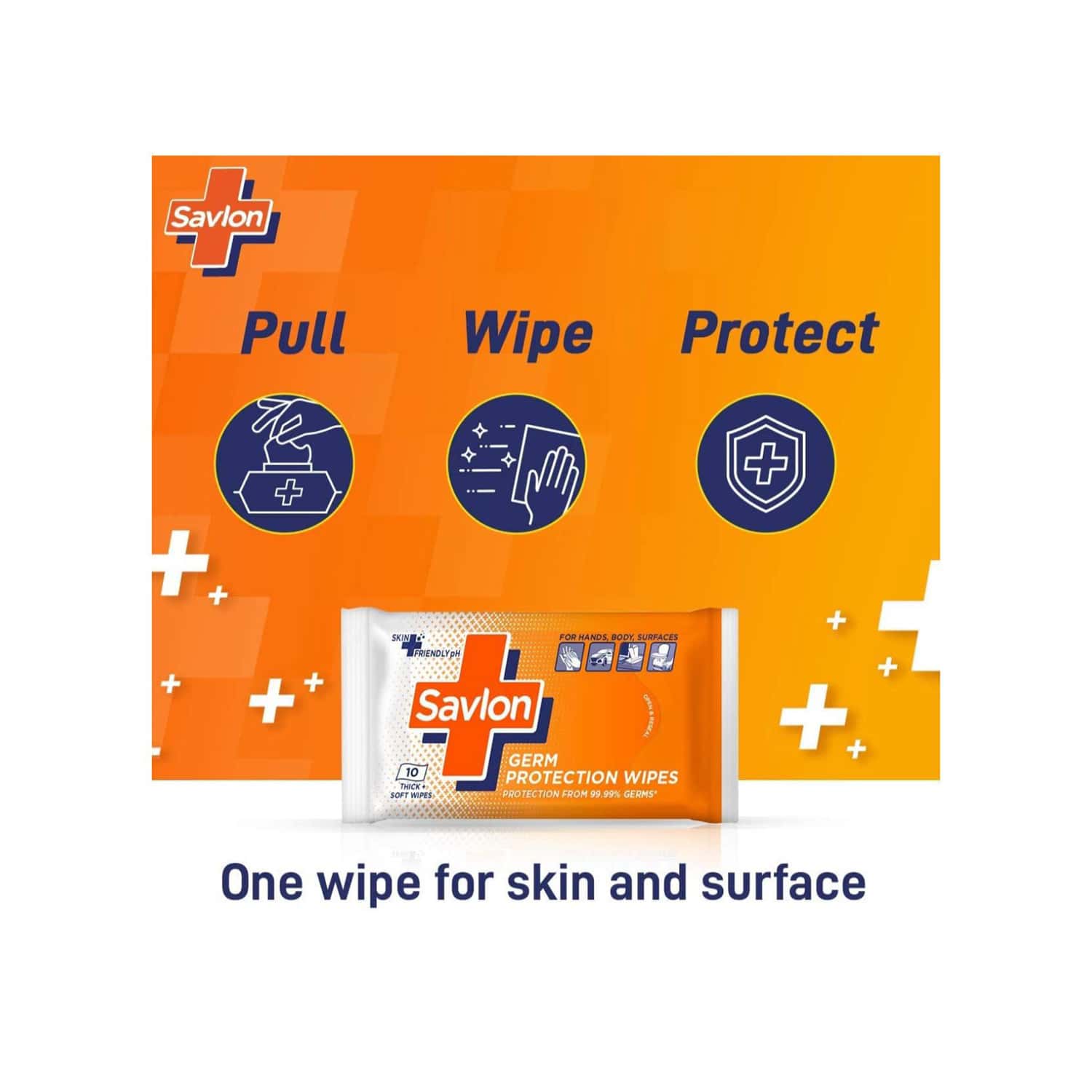 Buy Savlon Germ Protection Wet Wipes Pack Of 10 Online & Get Upto 60
