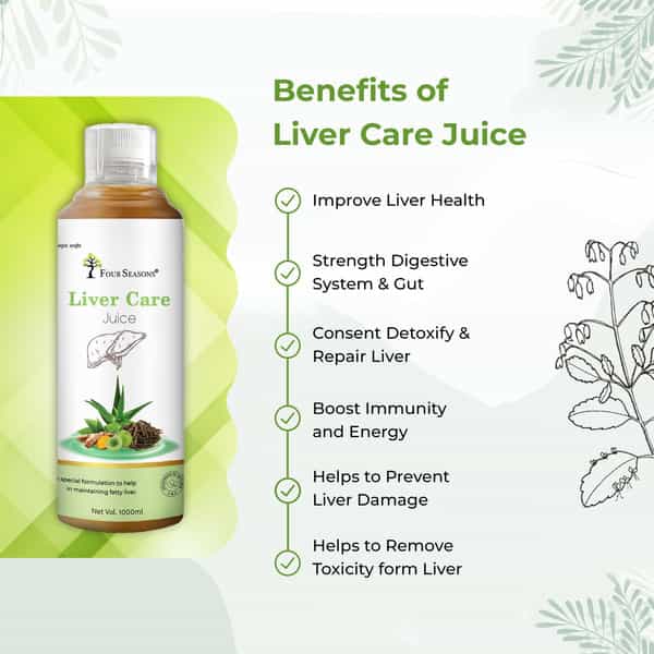 Four Seasons Liver Care Juice 1000Ml | Liver Detox Supplement - No Added Sugar