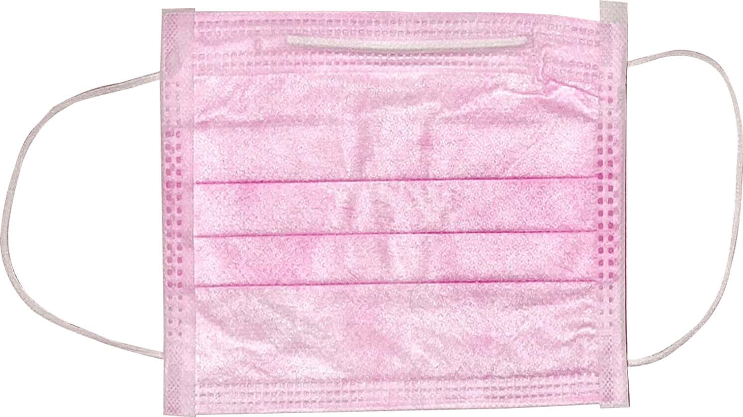 3 Ply Kids Face Mask Pink(Pack Of 50)