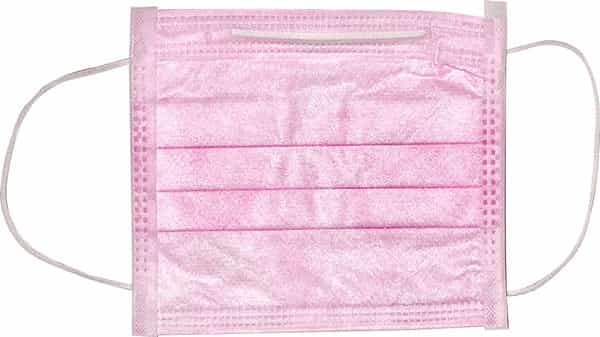3 Ply Kids Face Mask Pink(Pack Of 50)