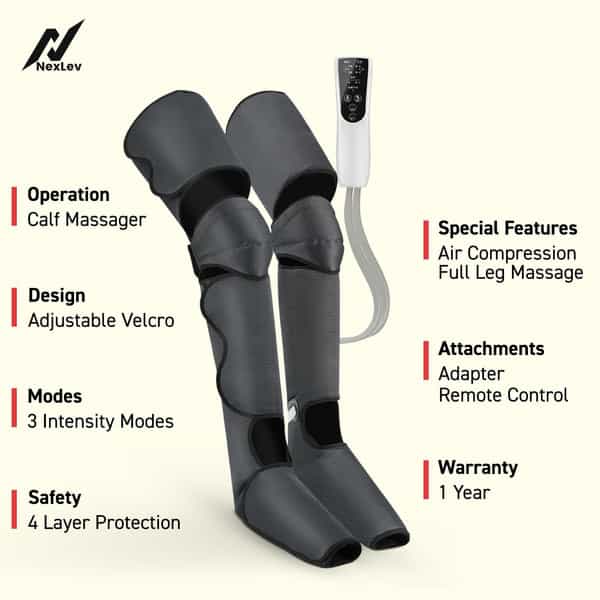 Nexlev Calf Massager | Daily Use Leg Massager For Sore Muscle