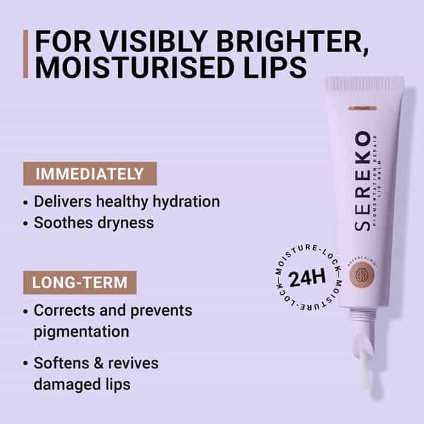 Sereko Pigmentation Repair Lip Balm Affogato Prevents Moisture Loss Dark Lips Nourishes Lips - 8G