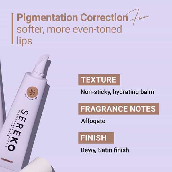 Sereko Pigmentation Repair Lip Balm Affogato Prevents Moisture Loss Dark Lips Nourishes Lips - 8G