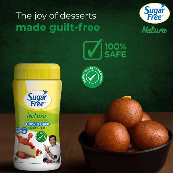 Sugar Free Natura Sweetener For Calorie Conscious Cook And Bake Diet Sugar - 80Gm Jar