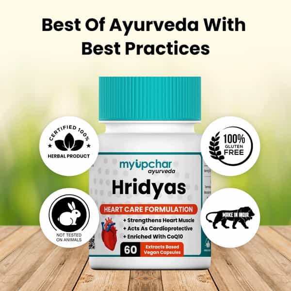 Myupchar Ayurveda Hridyas Capsule For Heart Care