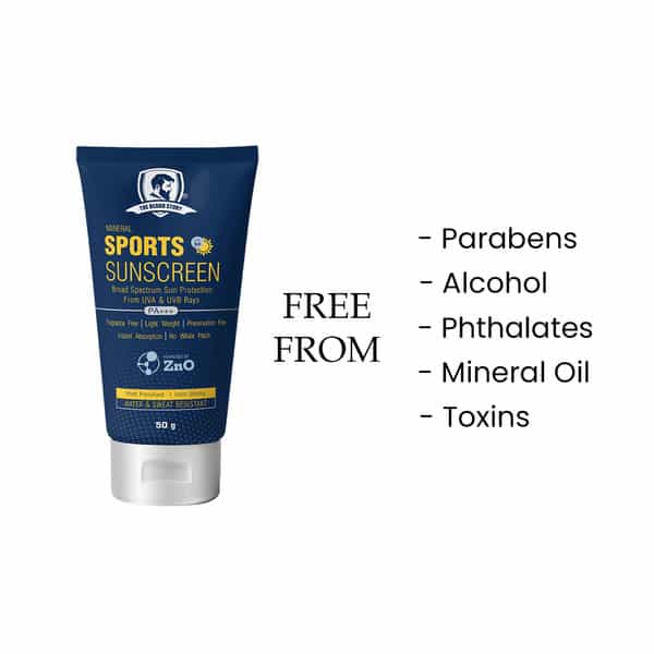 The Beard Story Mineral Sports Sunscreen Broad Spectrum Protection From Uva & Uvb Rays 50 G