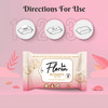 Floren Basil Wipes For Women Protects Against Odour Dermatologically Tested (50-Wipes) - Pack Of 1