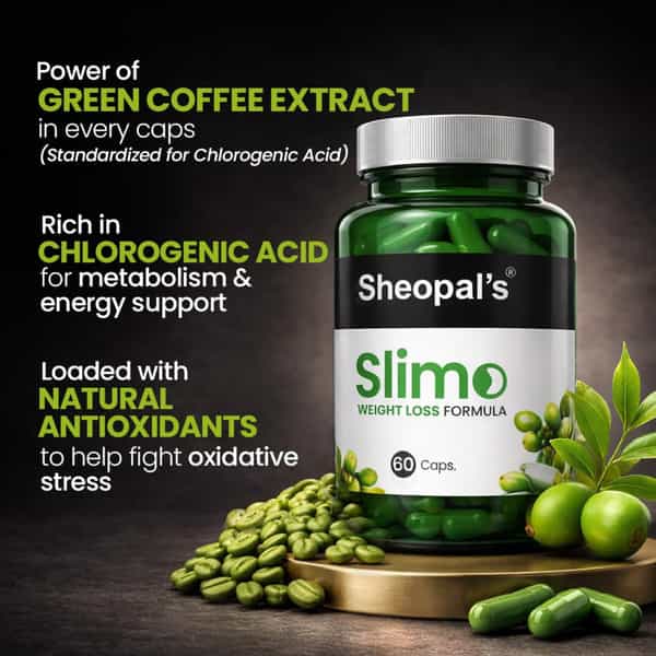 Sheopal's Slimo Weight Loss Belly Fat Reducer|Weight Loss Capsules| Fat Burning Tablet - 60 Cap