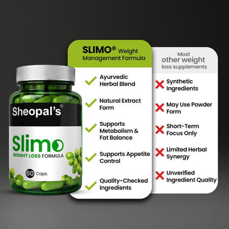Sheopal'S Slimo Weight Loss Belly Fat Reducer|Weight Loss Capsules| Fat Burning Tablet - 60 Cap