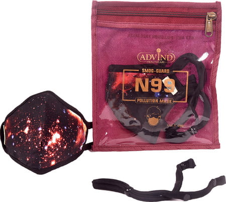 Advind Healthcare Smog Guard N99 Kids Mask Without Valve - Galaxy Design