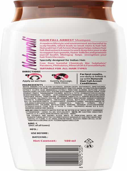 Naturali Hairfall Arrest Shampoo 180 Ml