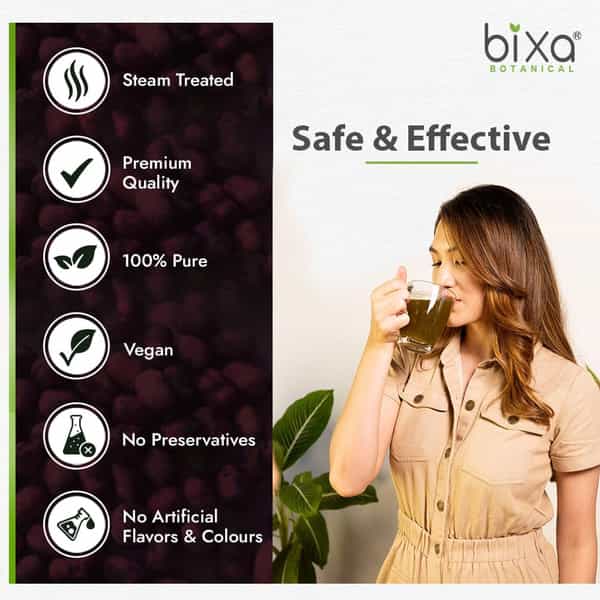 Bixa Botanical Jamun Seed Powder (Black)-Supports Diabetes & Low Blood Sugar Level 200G