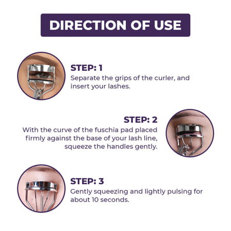 Sanfe Maestro Eyelash Curler Premium 1 Piece Gives Precision Curling