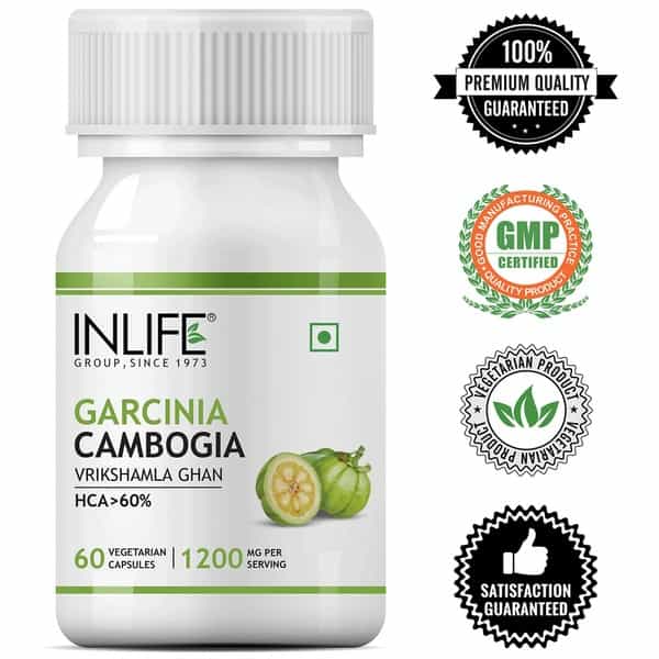 Inlife Garcinia Cambogia Extract Supplement 1200 Mg Per Serving (60 Veg. Capsules)