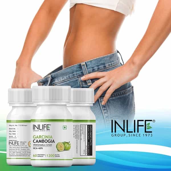 Inlife Garcinia Cambogia Extract Supplement 1200 Mg Per Serving (60 Veg. Capsules)
