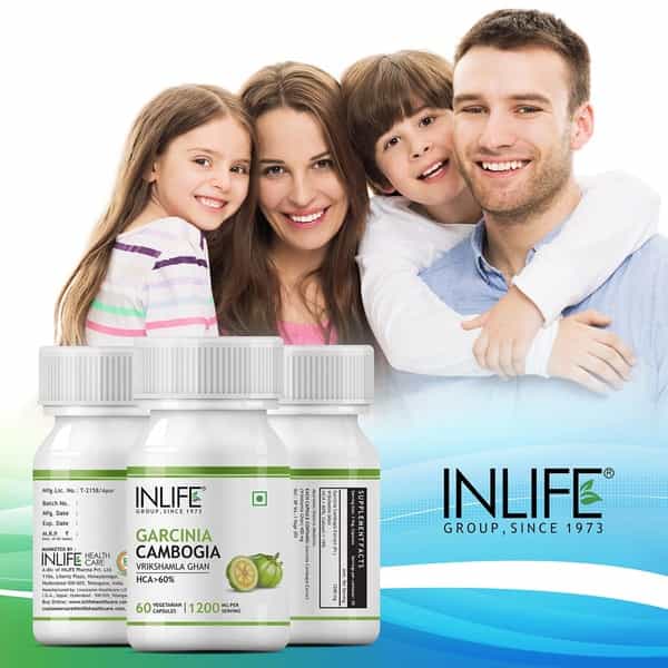 Inlife Garcinia Cambogia Extract Supplement 1200 Mg Per Serving (60 Veg. Capsules)