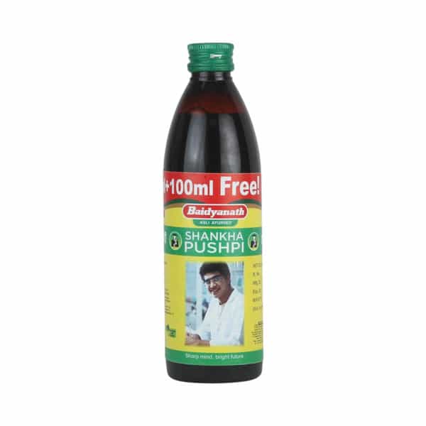 Baidyanath Asli Ayurved Shankha Pushpi | Bottle | 200 Ml | Free 100 Ml