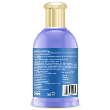 Ganeve London Clary Sage Lavender Oil Shampoo 300 Ml Pack 1