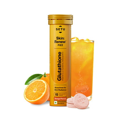 l cysteine glutathione vitamin c Buy SETU SKIN RENEW - 15 EFFERVESCENT TABLETS | WITH Skin Reset Glutathione Face Color:Blue-Green Vitamins A to K