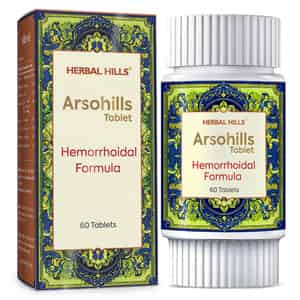 Herbal Hills Arsohills Tablets 60 Count Pack Of 2 Natural Hemorrhoid Medicine