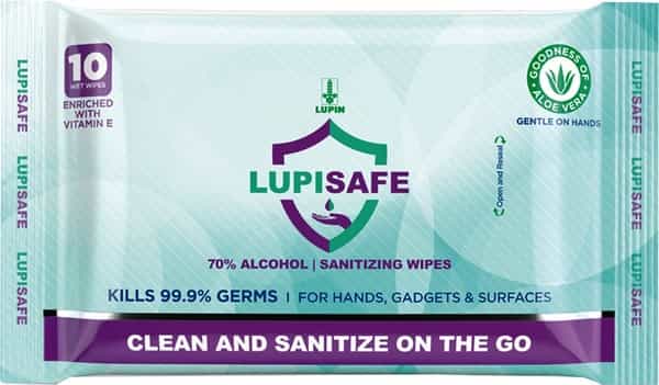 Lupisafe Sanitizing Alcohol Based Wet Wipes - 10 Pieces
