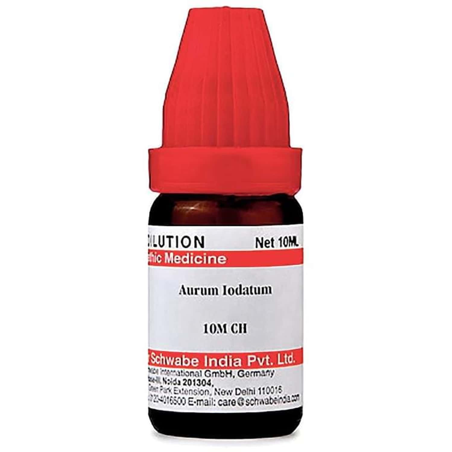 Dr. Willmar Schwabe India Aurum Iodatum Dilution 10m Ch 10 Ml