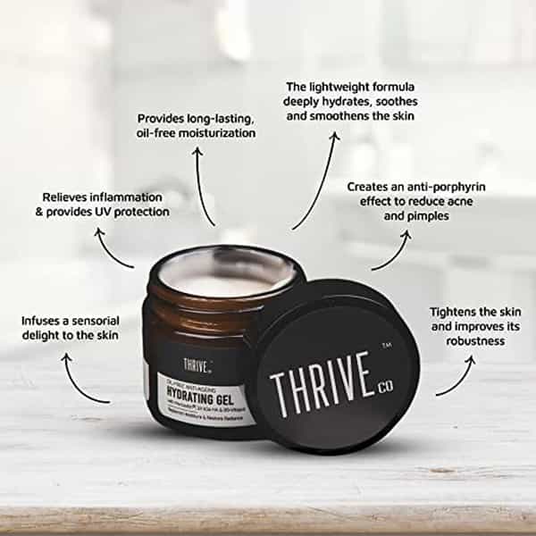 Thriveco Oil-Free Hydrating Gel For Ine Lines Hydration Wrinkles Acne50ml X Pack Of 4