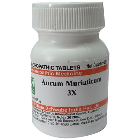 Dr. Willmar Schwabe India Aurum Muriaticum Trituration Tablet 3x 20 No'S