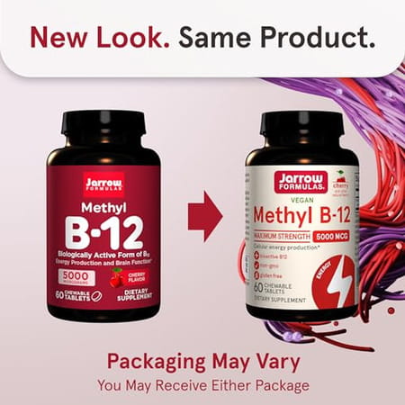 Jarrow Formulas Methyl B-12 | 60 Tablets