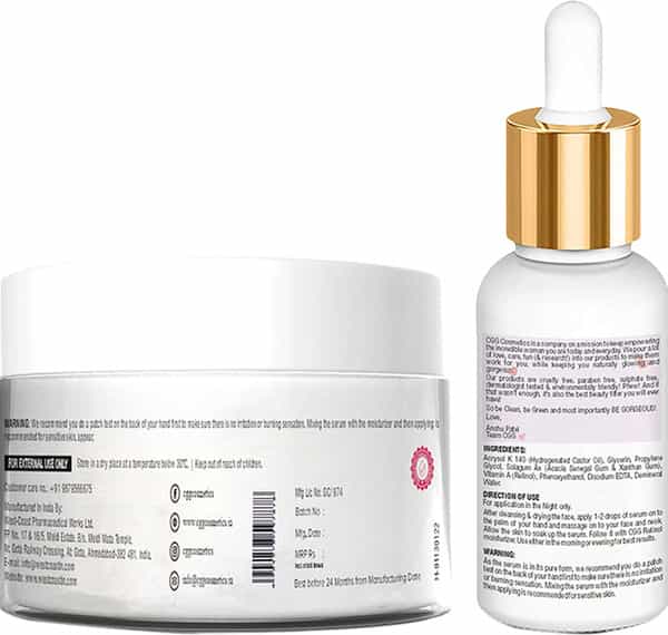 Cgg Cosmetics Retinol Serum 30Ml And Moisturizer 50Ml Combo Packs