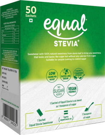 Equal Stevia 100% Natural Sweetness From Stevia 75g (50 Sachets Box)