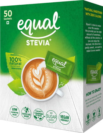 Equal Stevia 100% Natural Sweetness From Stevia 75g (50 Sachets Box)